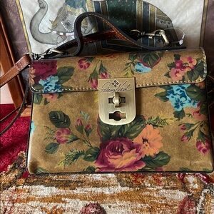 Patricia Nash Multicolor Floral Crossbody Bag